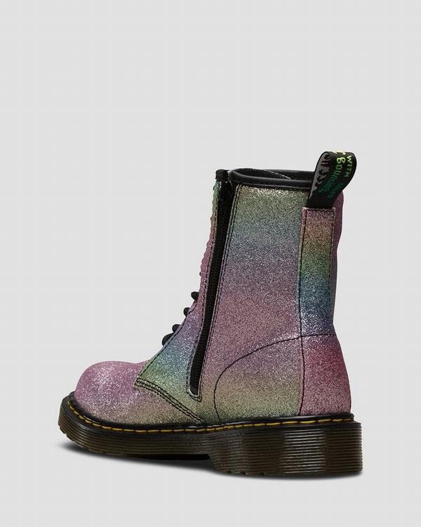 Dr Martens Dětské Kotníkové Boty Youth 1460 Rainbow Glitter Viacfarebný, CZ-542396